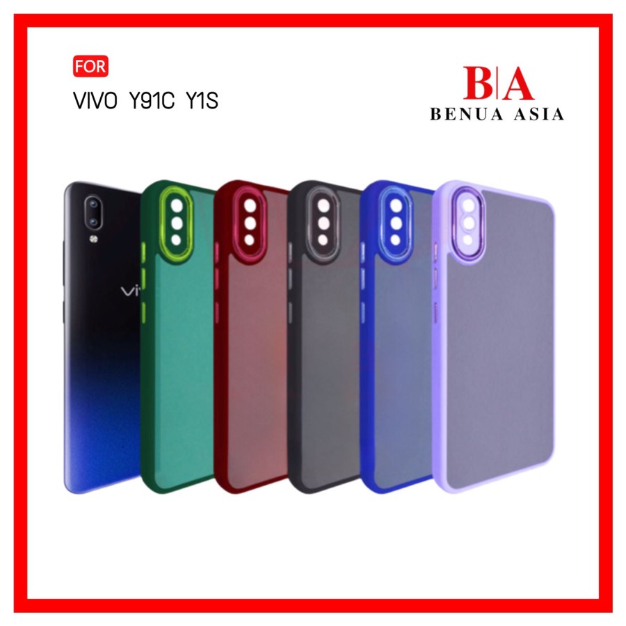 CASE PREMIUM NEOHYBRID DOVE CHROME VIVO Y91C / Y1S SOFTCASE - FA
