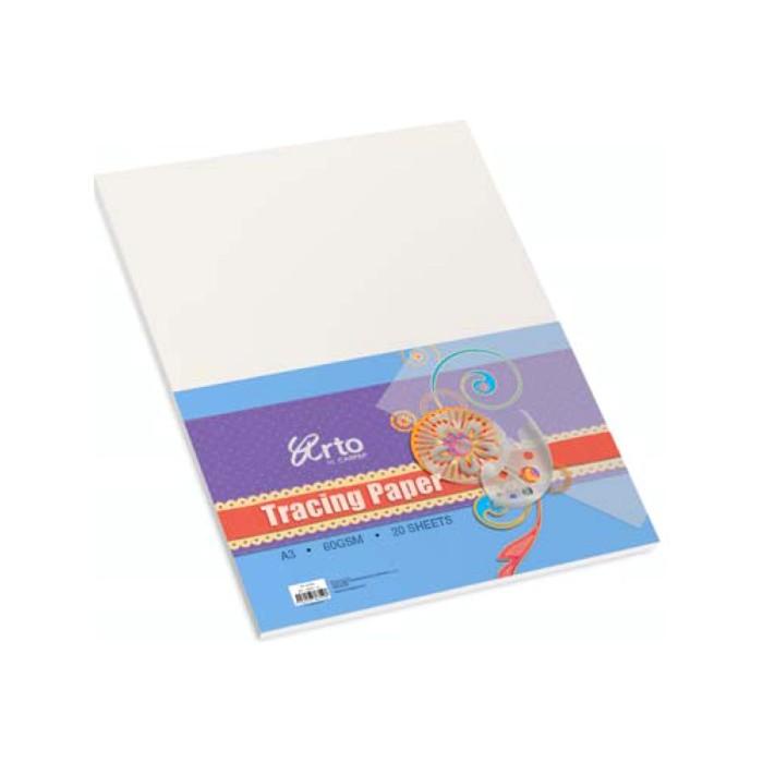 

Livro | Arto Tracing Paper A3 (60 Gsm, 20 Sheets) Kekinian Terlaris
