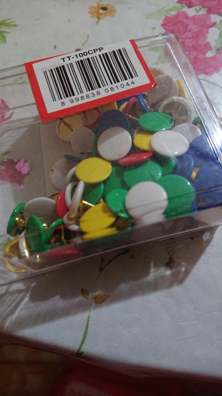 [ Pack ] Kenko Tt-100cpp Thumb Tacks Color - Paku Payung Warna Warni
