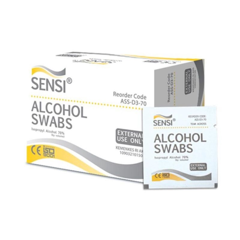 Alkohol Swab Sensi 1 box isi 100 pcs