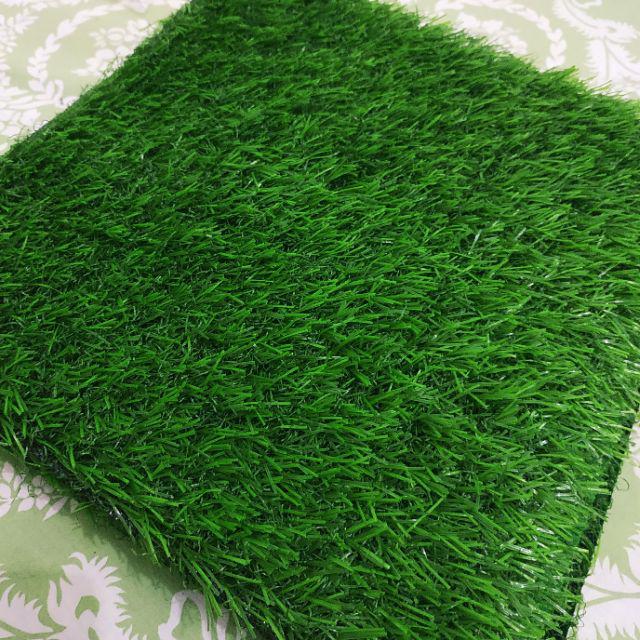 Rumput Sintetis Swiss Ukuran 25x25cm Tebal 3cm Full Green