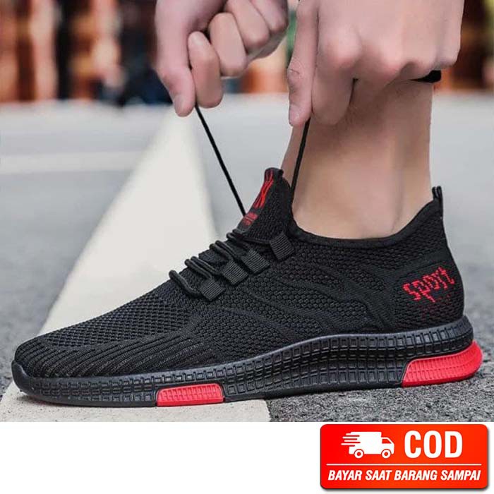 Sneakers Pria Terbaru Sepatu Sneakers Pria Import Sneakers Pria keren hitam sepatu sneaker pria impo