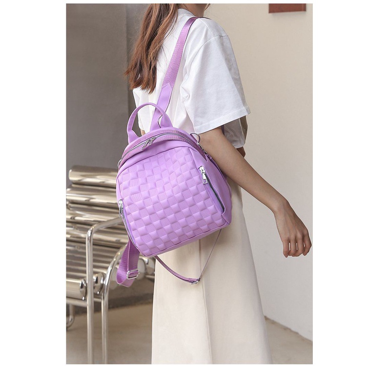 SALE LE6087 TAS RANSEL WANITA BAHAN NYLON HIGH QUALITY FASHION PREMIUM KOREA STYLE - TAS CEWEK IMPOR