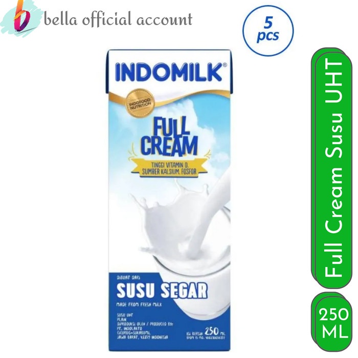 

Indomilk Full Cream Susu UHT [250 mL]