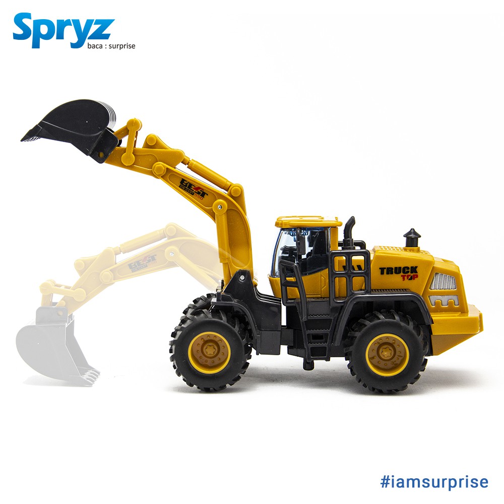 Spryz Construx 1:55 Loader Mainan Miniatur