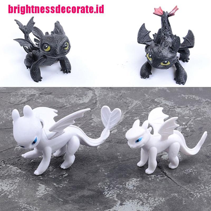 BrightID No Toothless Night Fury Dragon Family Animation Toys Doll Model Ornaments