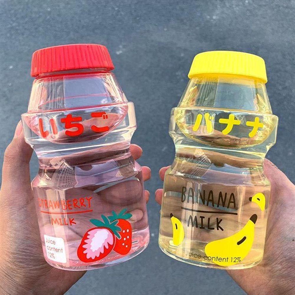Solighter Botol Minum Plastik BPA Free Bentuk Buah Kartun Untuk Olahraga / Travel