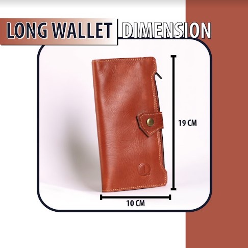 Dompet Kulit Pria Dompet Panjang Kartu Pria Lipat Kulit Sapi Asli Original F015 Dompet Pria Panjang Modern Compact GENUINE LEATHER Card Wallet GARANSI ORIGINAL