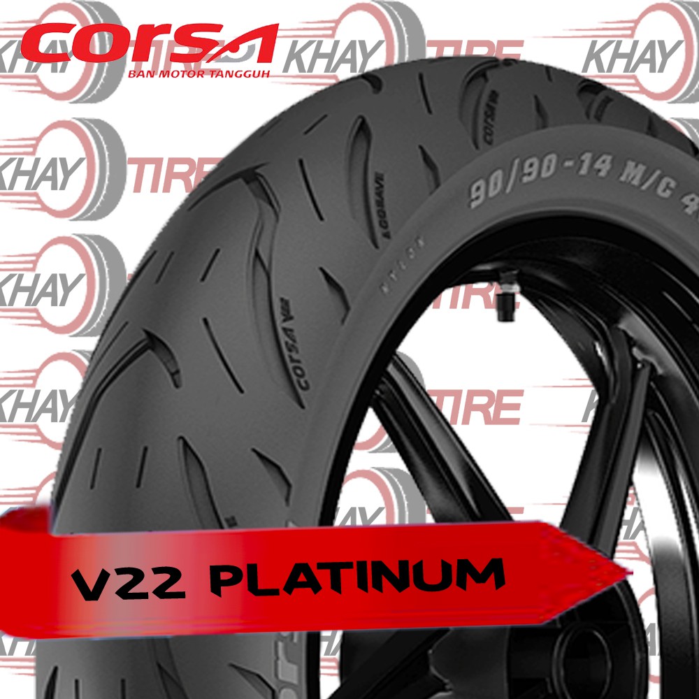 Ban Motor CORSA V22 PLATINUM 90 90 Ring 14 Tubeless BEAT VARIO MIO FINO Dan Sejenisnya