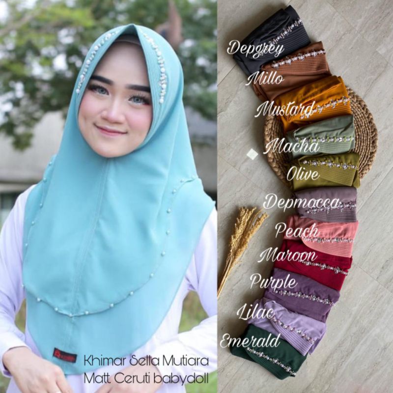 Khimar Sella Mutiara Standar