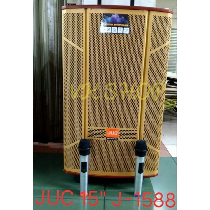 Speaker Portable meeting JUC 15 inch J-1588 bluetooth Karaoke J1588
