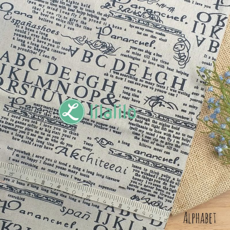 PROMO KANVAS LINEN ALPHABET / LINEN MAP / LINEN SAILOR / LINEN DIAMOND/ALAS FOTO/PROPERTI FOTO