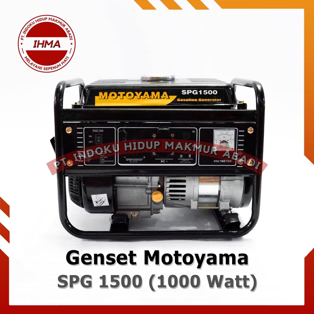 Genset Listrik Bensin Motoyama SPG 1500 – Gasoline Generator