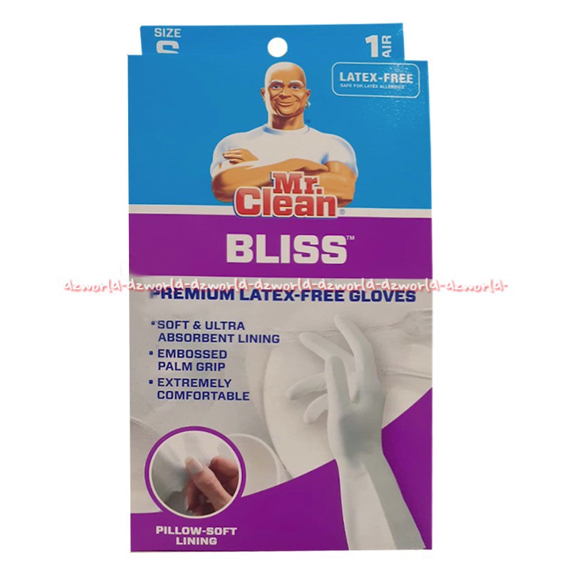 Mr Clean Bliss Sarung Tangan Latex Premium Cocok Untuk Melindungi Tangan Saat Bersih Bersih