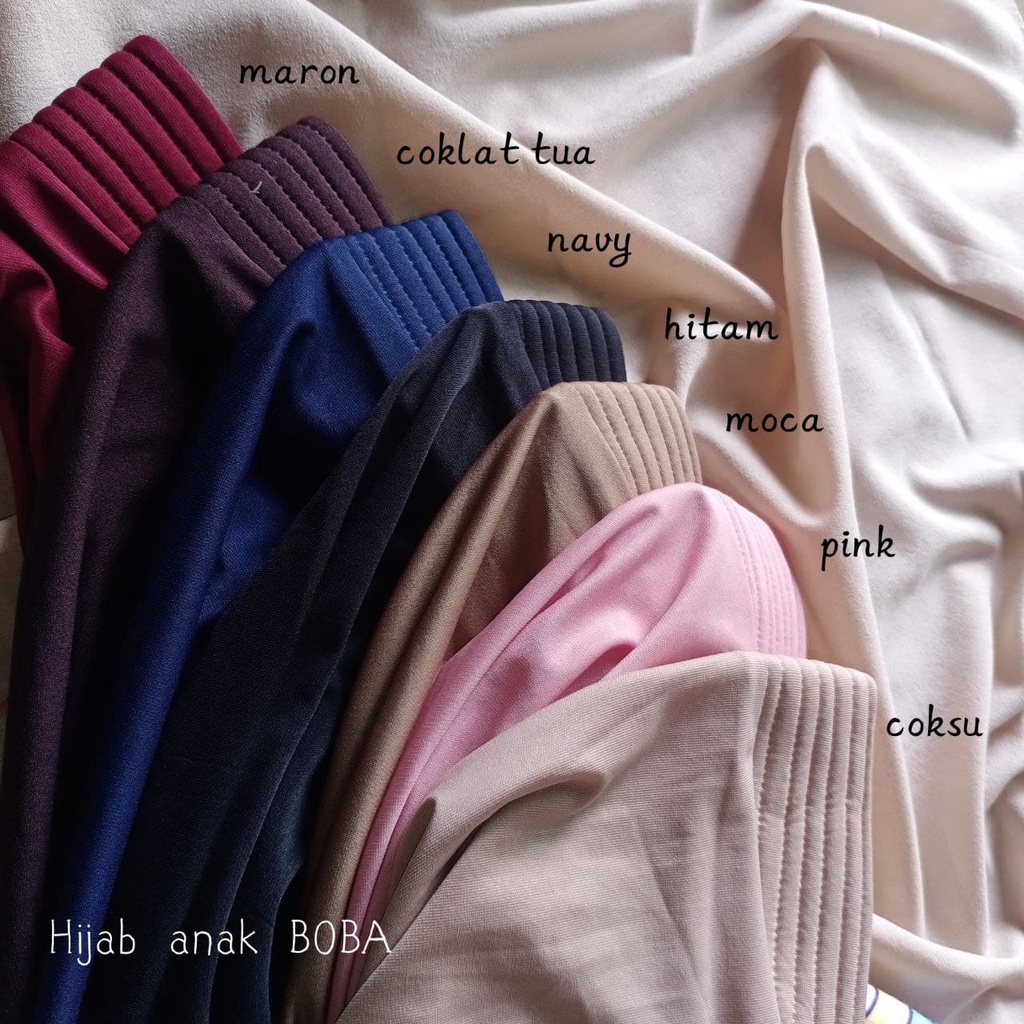 Jilbab Anak Bergo BOBA Bubble Tali