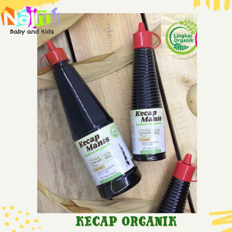 Kecap Manis kemasan 150ml (KECIL) Organik bebas/non MSG Lingkar Organik