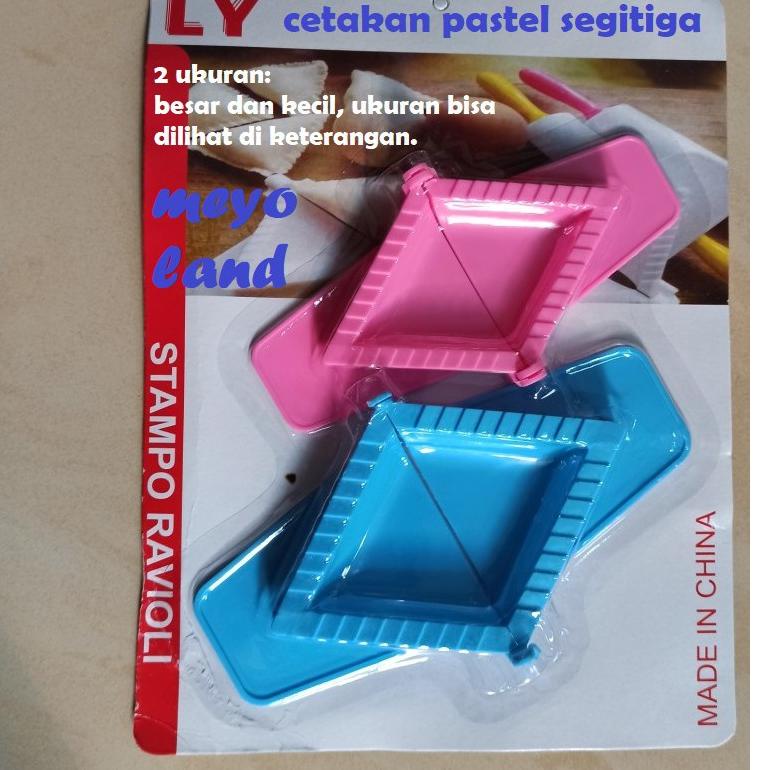 [KODE MTJQR] 2 pcs Cetakan Pastel Segitiga Set KUAT Ravioli Samosa Pangsit Dumpling Plastik Tebal se