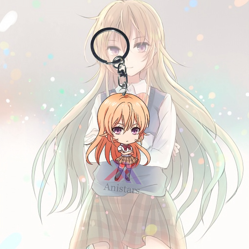 Gantungan Kunci Shokugeki no Souma Nakiri Erina - Key Chain - Souvenir - Ganci Anime - Game - Keycha