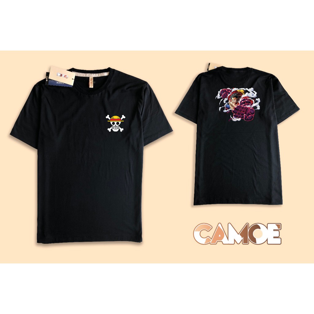 Kaos baju Tshirt One piece luffy one man fourth gear