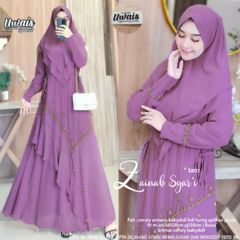 setelan syari zainab syari