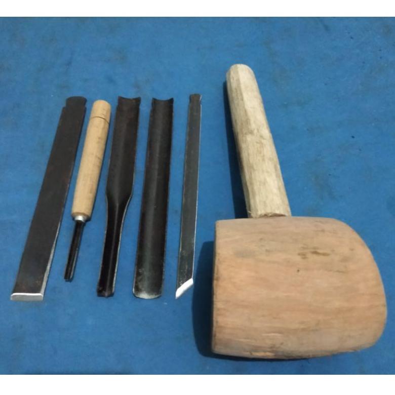 Terbatas✺➙ Pahat ukir kayu Murmer alat pahat bonsai lengkap V75 ➙