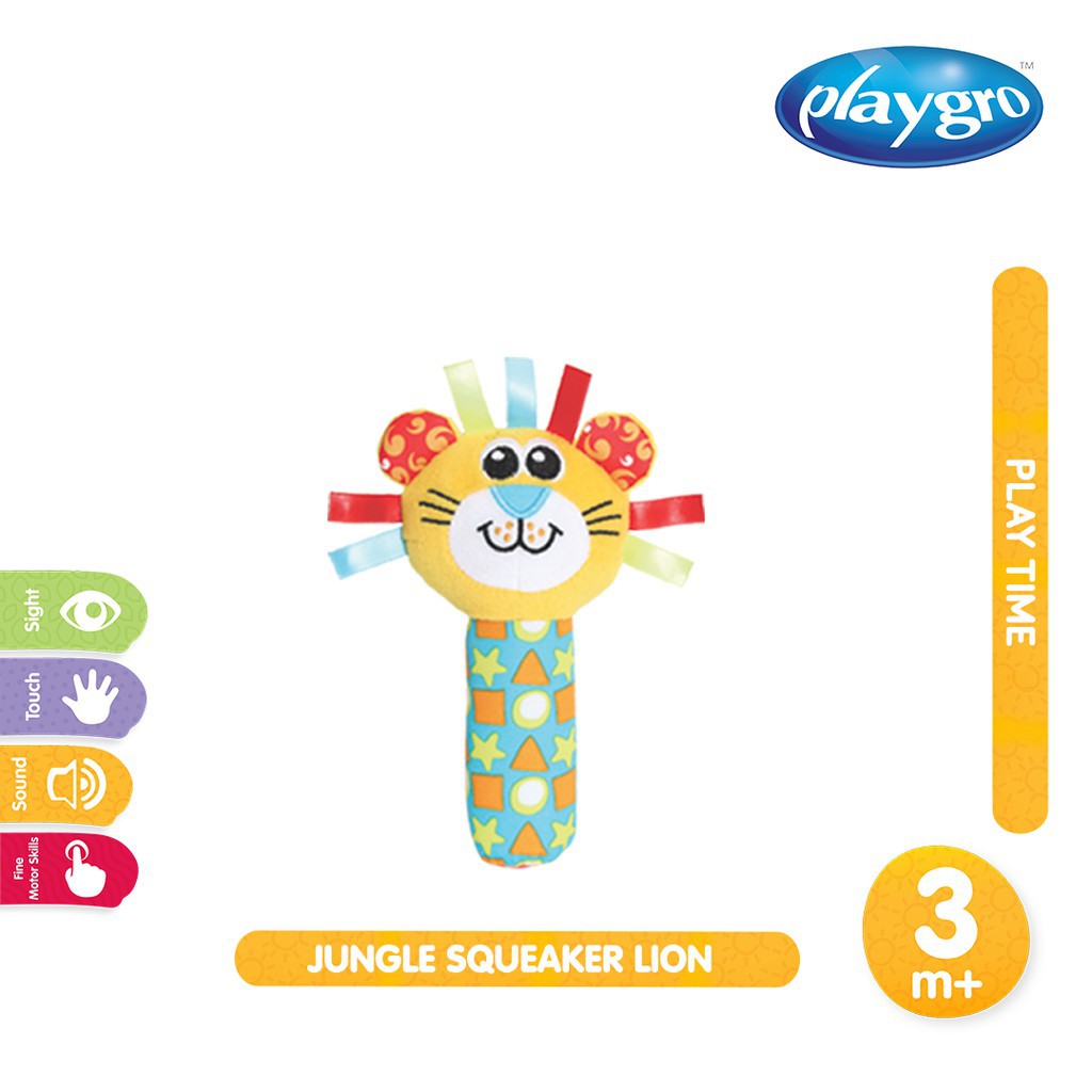 Playgro JUNGLE SQUEKER LION - Mainan Bunyi Interaktif Anak Bayi Balita 3m+ SNI