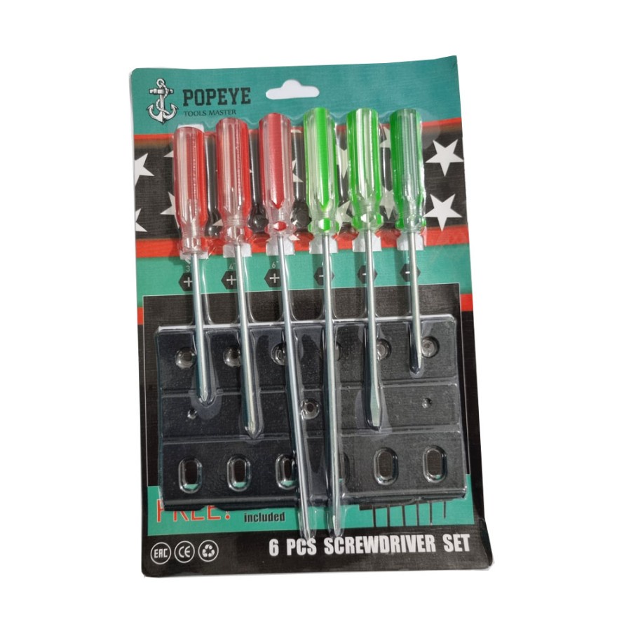 Obeng Setting 6 PCS / Obeng setting Plus Minus / Obeng Murah