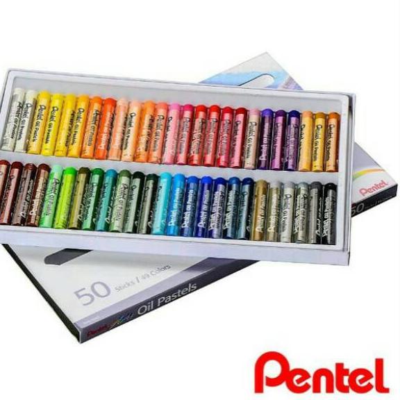 

Hot - Crayon Oil Pastel Pentel Arts 50 Warna Colour PHN 50