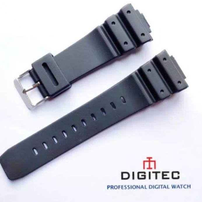 Tali Jam Tangan Digitec 3090 DG-3090T DG3090-T DG3090T DG 3090 T warna hitam