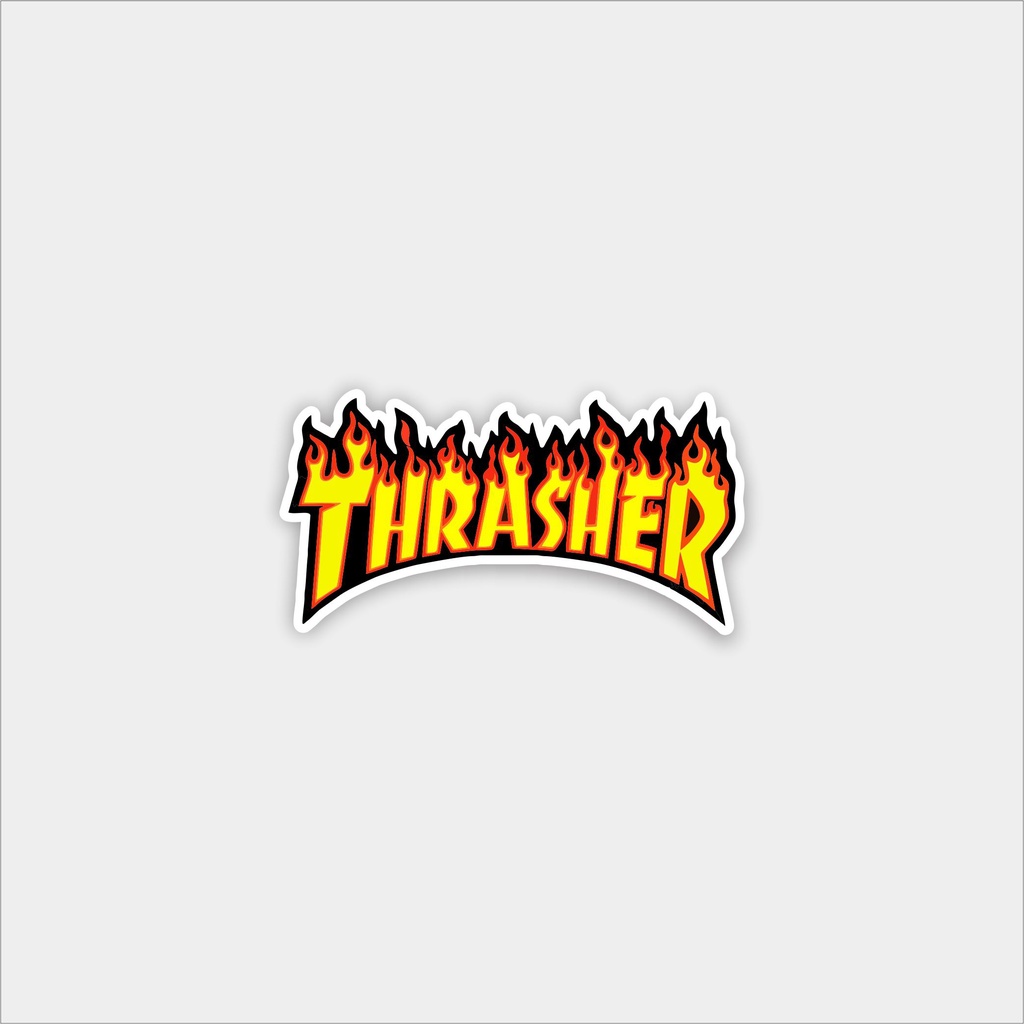 

thrasher stiker sticker brand band Graftac aesthetic distro