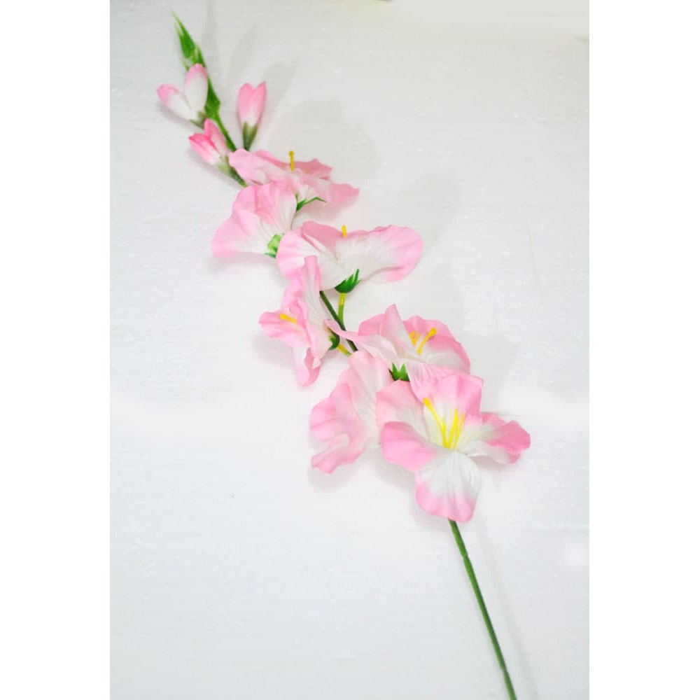 New Bunga Plastik Hias Artificial Gladiol Anggrek Setangkai Shabby Chic A2 Shopee Indonesia