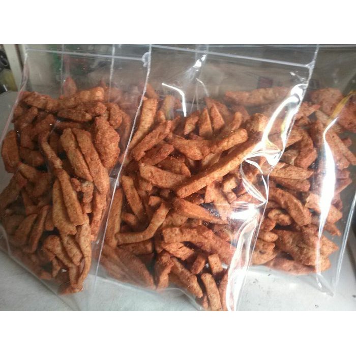 

Cemilan stik baso goreng 10.000 berat bersih 200 gram Nikmat