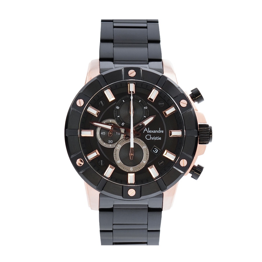 Jam Tangan Alexandre Christie AC 6609 MC Man Pria Stainless Steel Murah Original