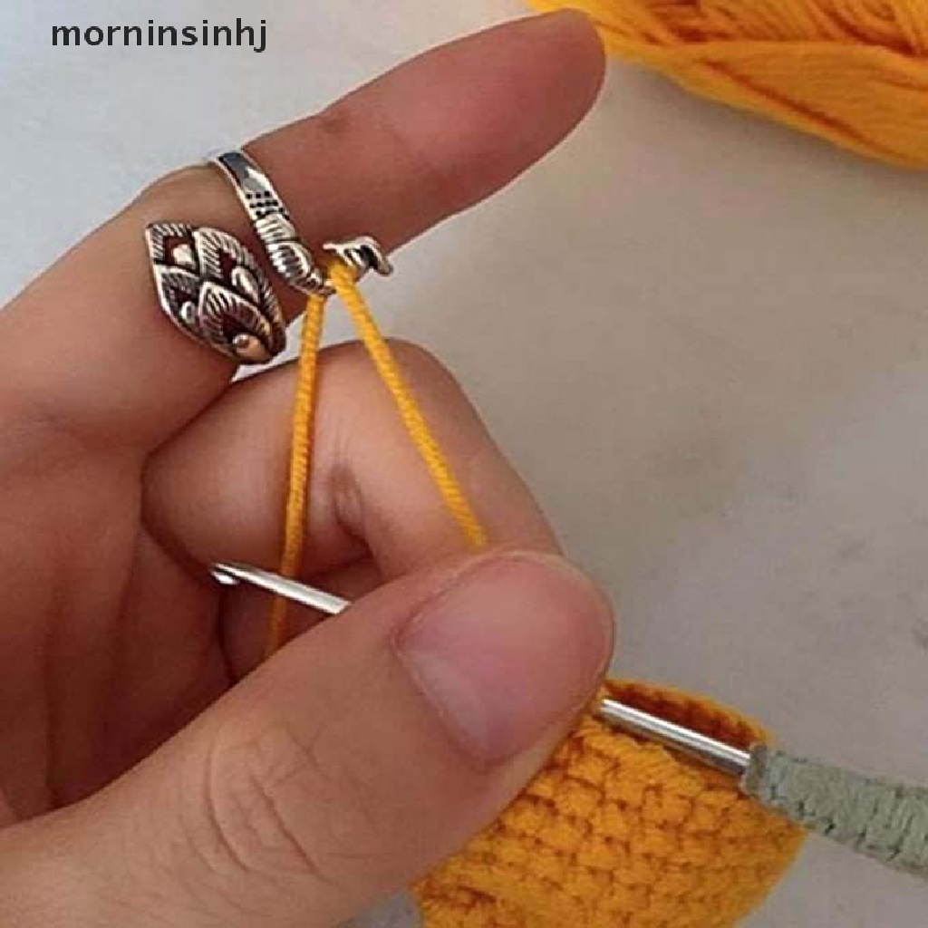 Mor Ring Holder Jari Adjustable Untuk Merajut