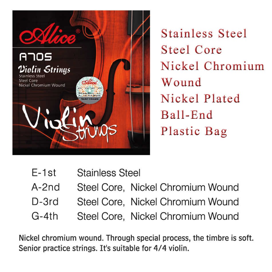 Alice A705 Senar Biola Violin Strings Set