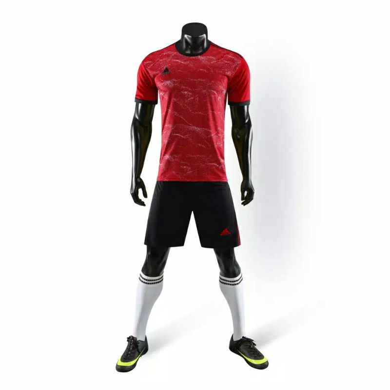 JERSEY ADIDAS MERAH HITAM