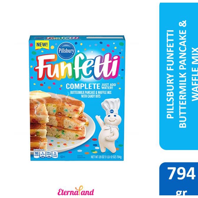 

Pillsbury Funfetti Buttermilk Pancake & Waffle Mix - Tepung Instant