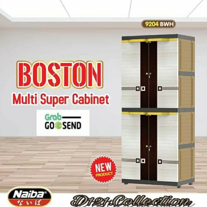 Lemari Pakaian Plastik Naiba Susun 4 MSC Boston Multi Super Cabinet