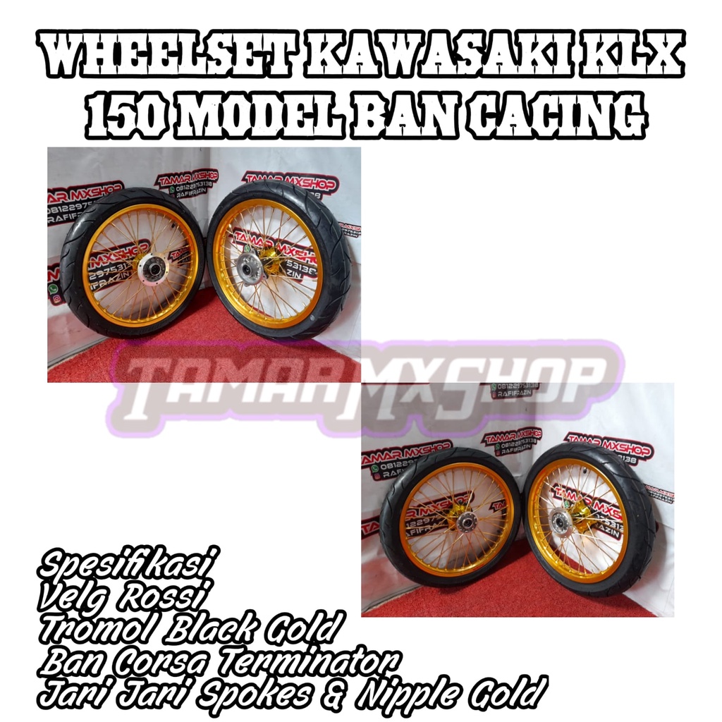 RODA SET VELG SET BAN SET KLX MODEL CACING