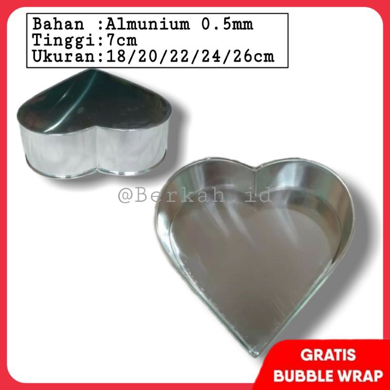 Loyang Hati/Loyang Bolu/Loyang kue  ukuran 18/20/22/24/26cm