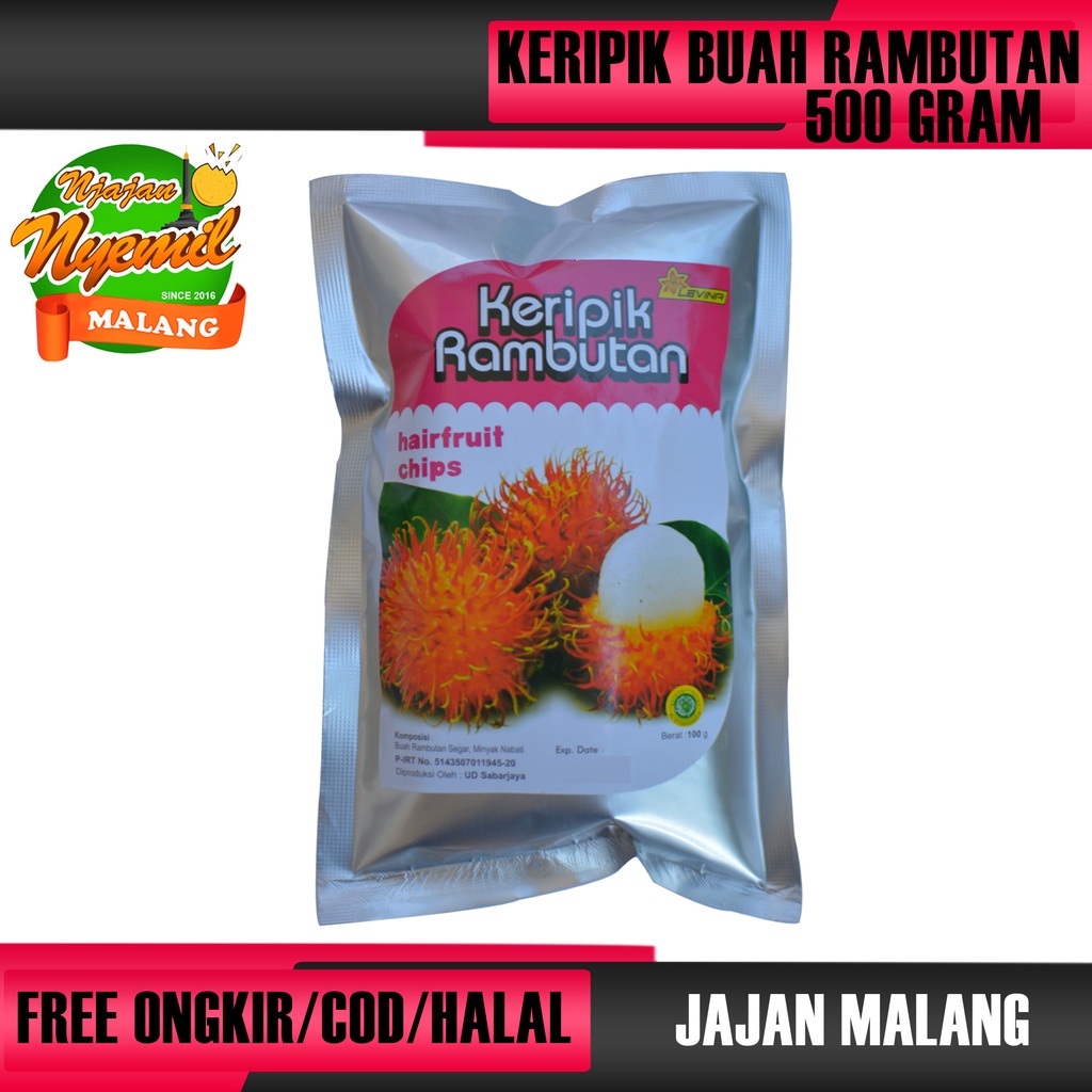 

KERIPIK BUAH RAMBUTAN KEMASAN 500 GRAM