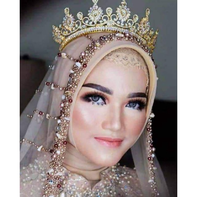 Slayer pengantin / slayer mutiara akar / slayer hijab / slayer India / slayer pesta / slayer akad /s