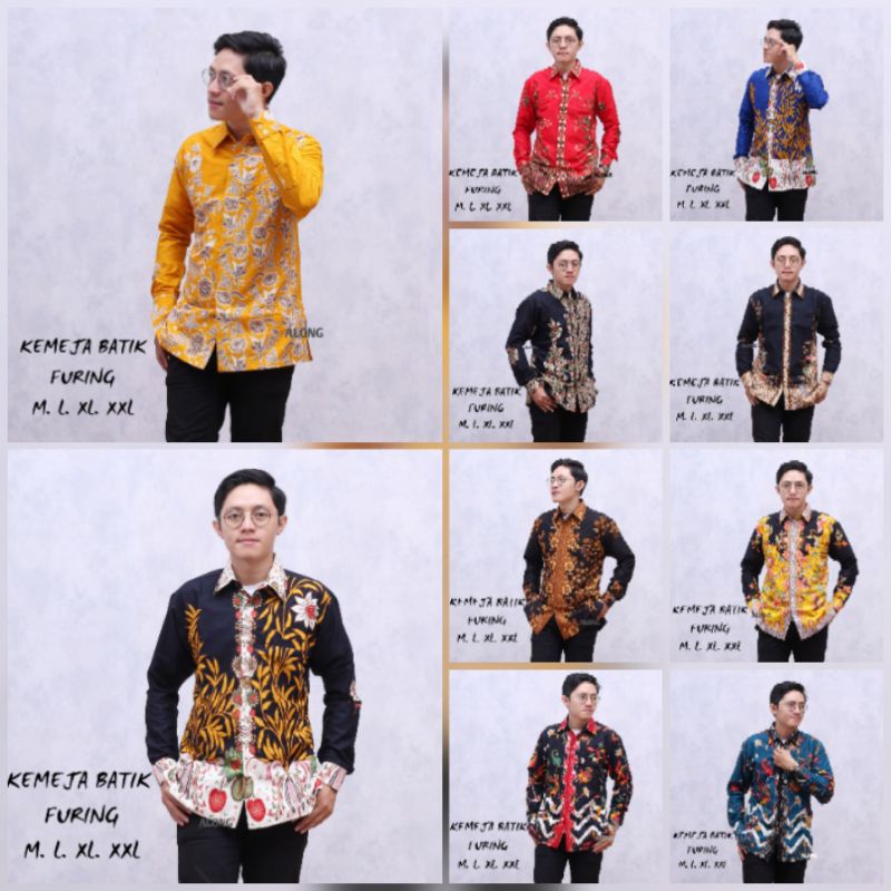 KEMEJA BATIK FURING LENGAN PANJANG KATUN PRIMIS UNGGUL JAYA