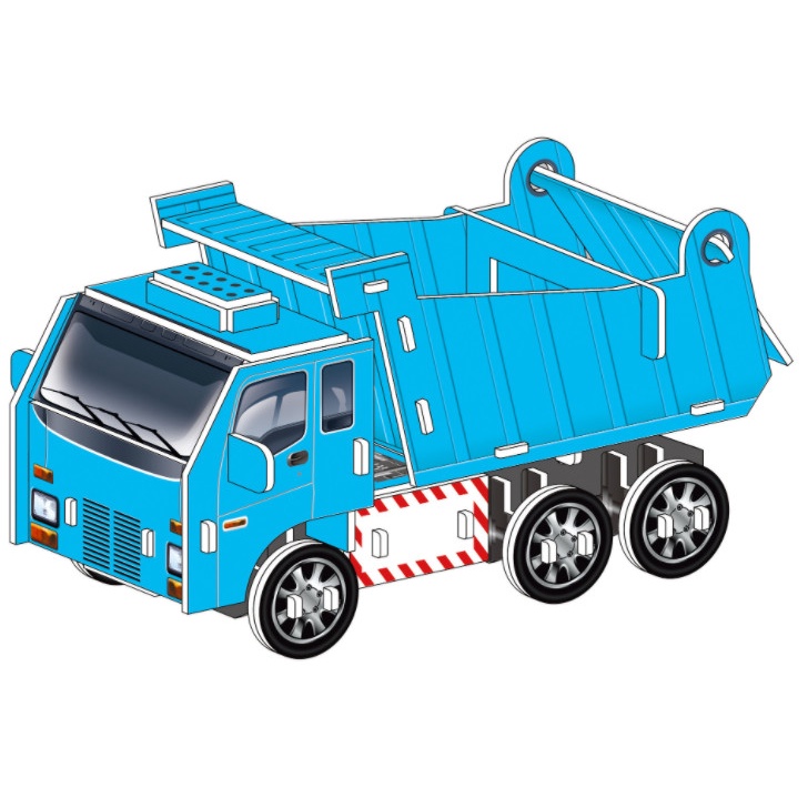 Mini Puzzle 3D | DUMPERS / TRUK SAMPAH | Mainan Merakit DIY 1690-23