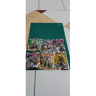 20 pcs mainan robot rakit/bp robot transformer/robot karet rakit/mainan bongkarpasang/mainan edukasi