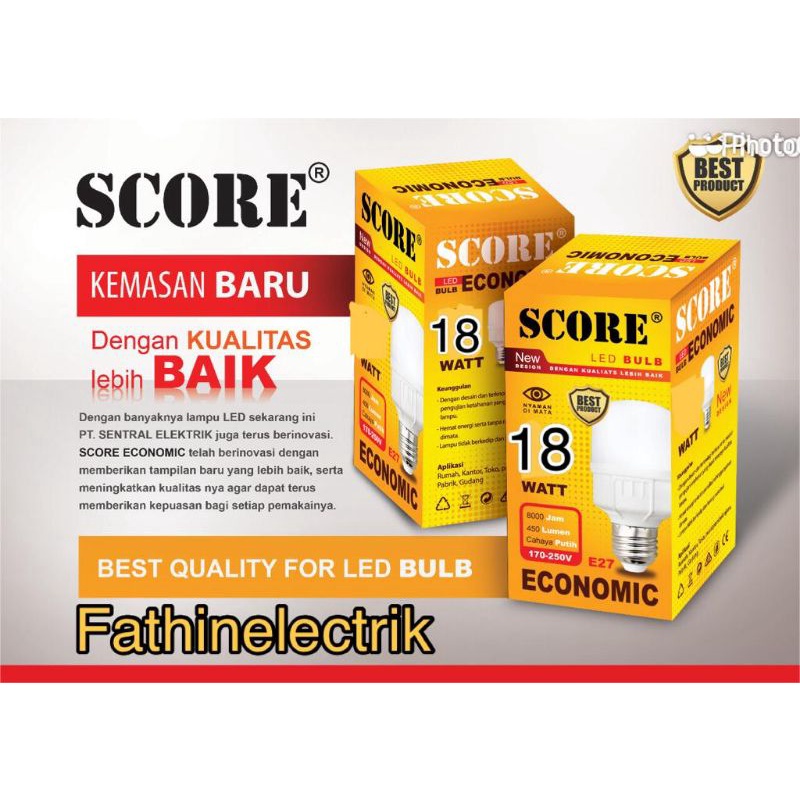 LAMPU LED MURAH SCORE EKONOMIS