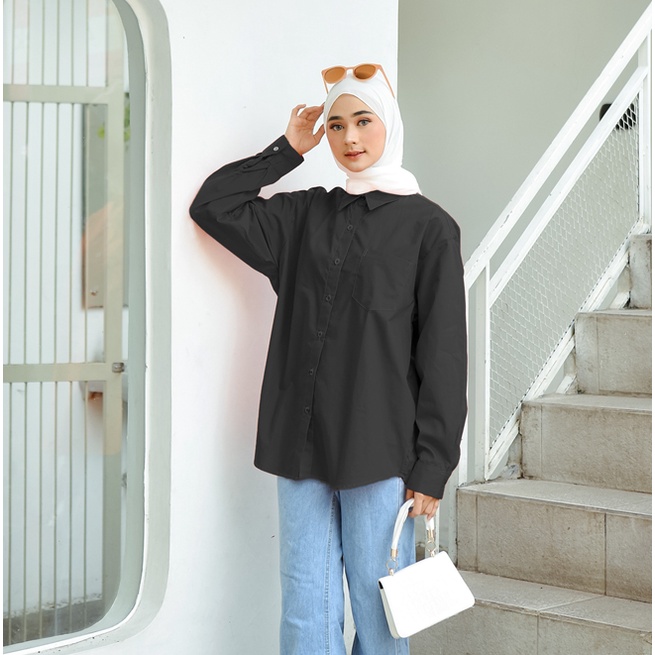 Nomitee's Milan Shirt Kemeja Wanita Oversize-8