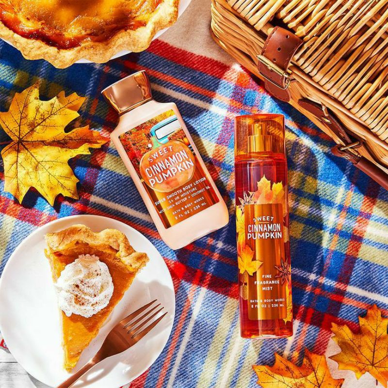 BATH AND BODY WORKS BBW SWEET CINNAMON PUMPKIN SERIES MIST LOTION SHOWER GEL BODY CREAM HAND CREAM SHOWER GEL BODY CREAM LOTION MIST WASH WALLFLOWER ROOMSPRAY SCENTPORTABLE GENTLE GEL DEEP CLEANSING GENTLE FOAMING CREAMY LUXE