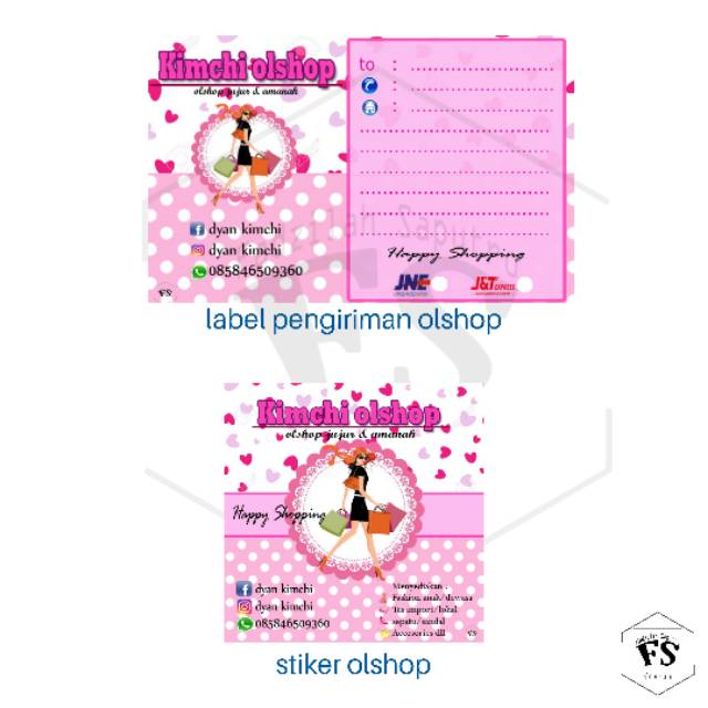 

Label stiker pengiriman olshop