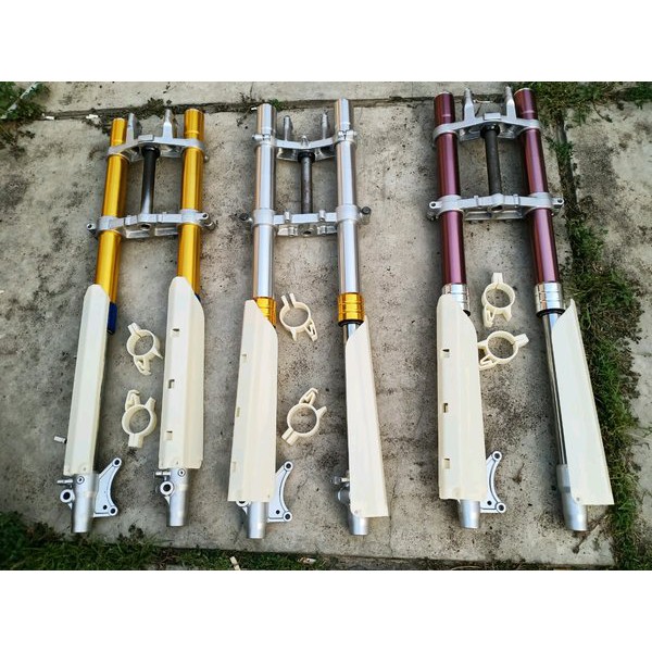 up side down mgv klx150 shock depan kawasaki klx trail